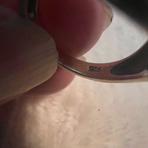 Vintage Sterling Silver .925 Turquoise Ring - Picture 6 of 6